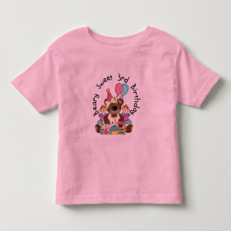 Beary Sweet 3er cumpleaños camisetas y regalos