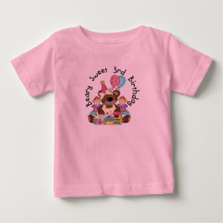 Beary Sweet 3er cumpleaños camisetas y regalos