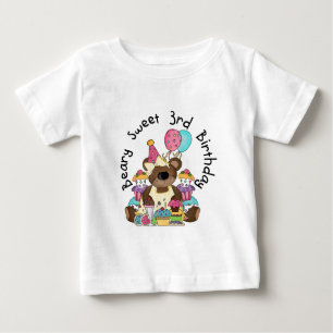 Beary Sweet 3er cumpleaños camisetas y regalos