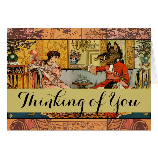 Beast de belleza Ilustracion de arte clásico (Anverso (Horizontal))