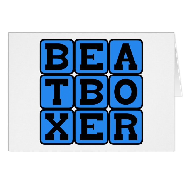 Beatboxer, gimnasia vocal (Anverso (Horizontal))