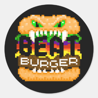 Beatburger Bites Pegatina del logotipo del monstru