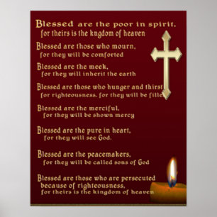 Beatitudes posters cristianos