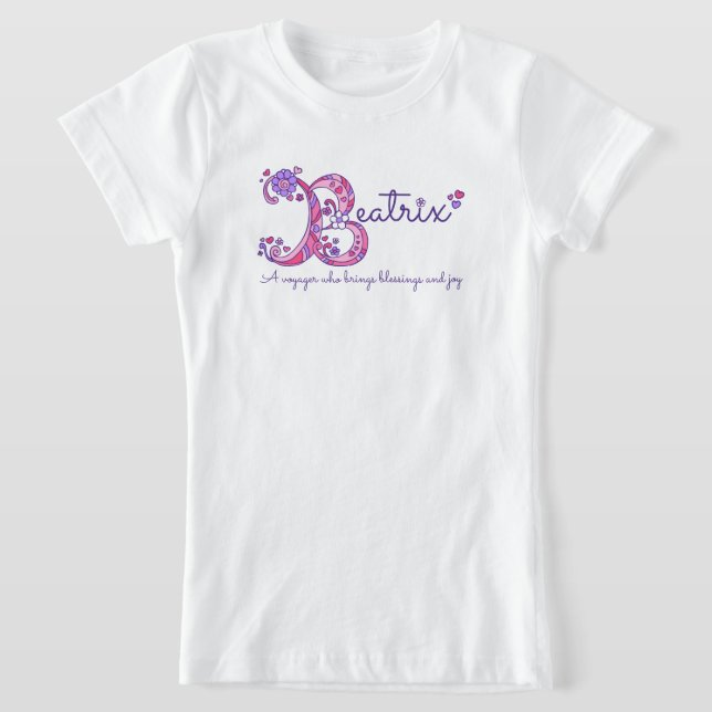 Beatrix chicas B nombre que significa camisa monog (Distribución)