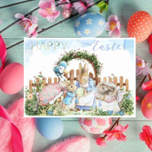 Beatrix Potter Peter la tarjeta de Pascua de Conej