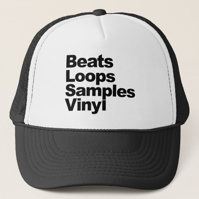 Beats Loops Samples Sombrero de camionero de vinil (Anverso)
