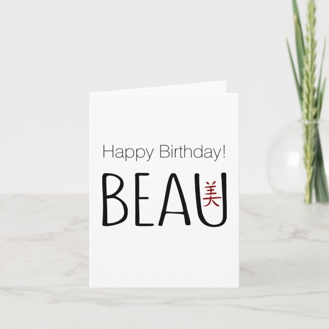 Beau Birthday (Anverso)