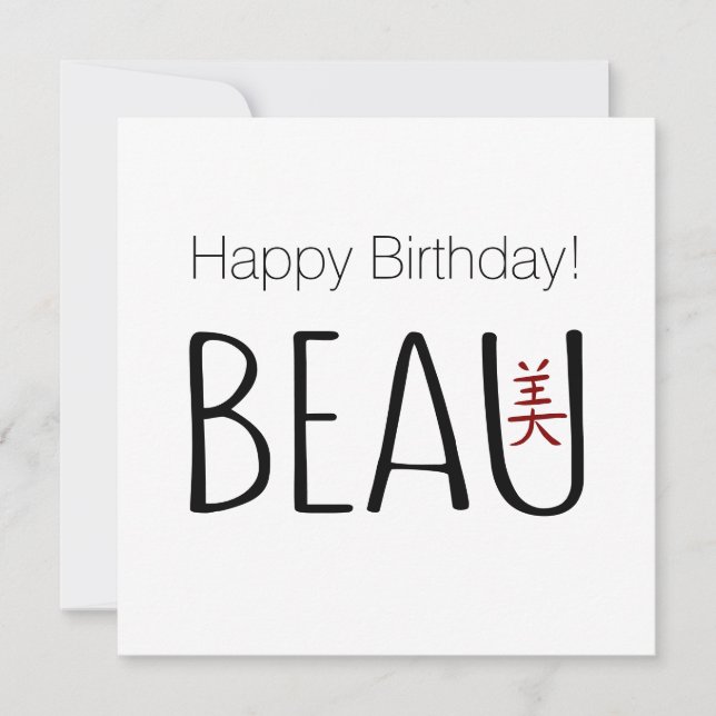 Beau Birthday (Anverso)