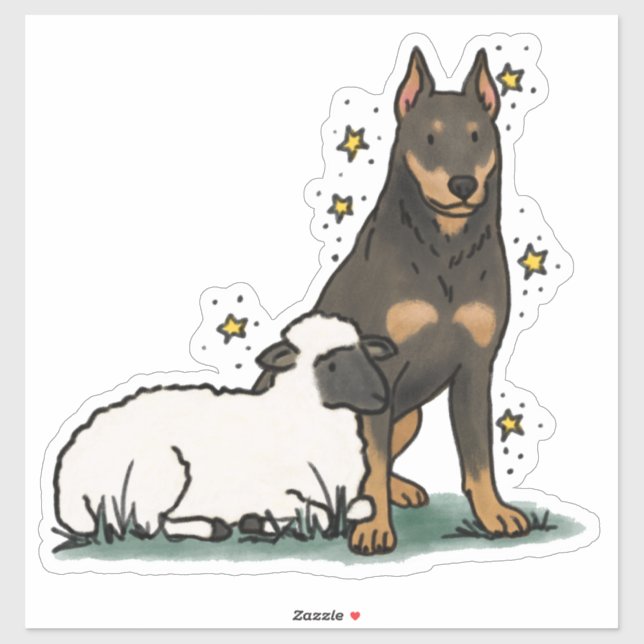 Beauceron - Calcomanía de coche de trabajo (Hoja)