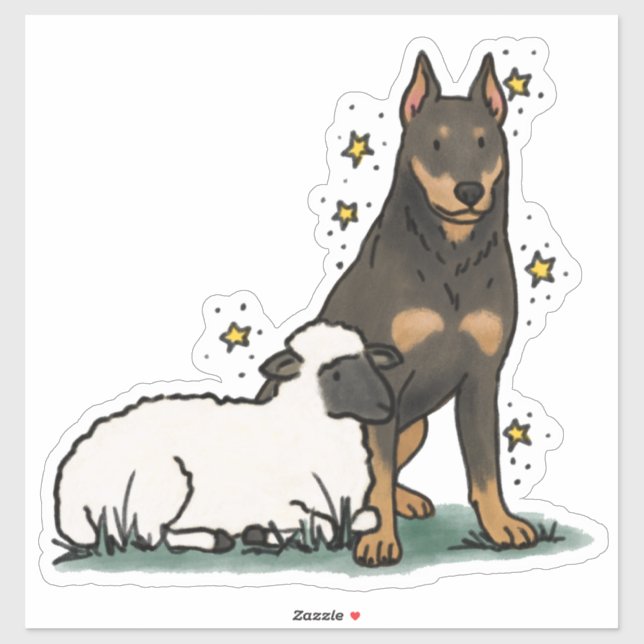 Beauceron - Calcomanía de coche de trabajo (Hoja)
