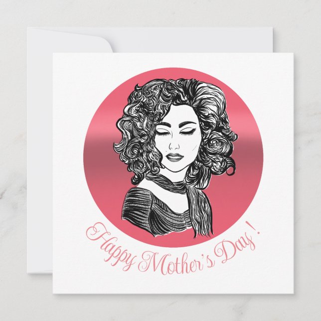 Beauté cheveux bouclés - fête des mères (Anverso)