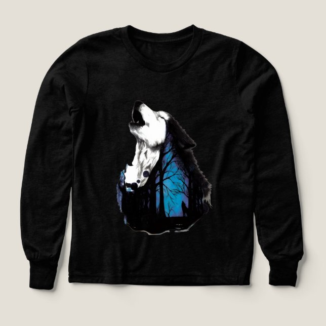 Beautiful Black and Blue bear T-Shirt (Diseño frontal)