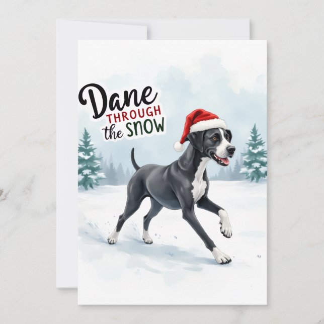 Beautiful Great Dane greeting card (Anverso)