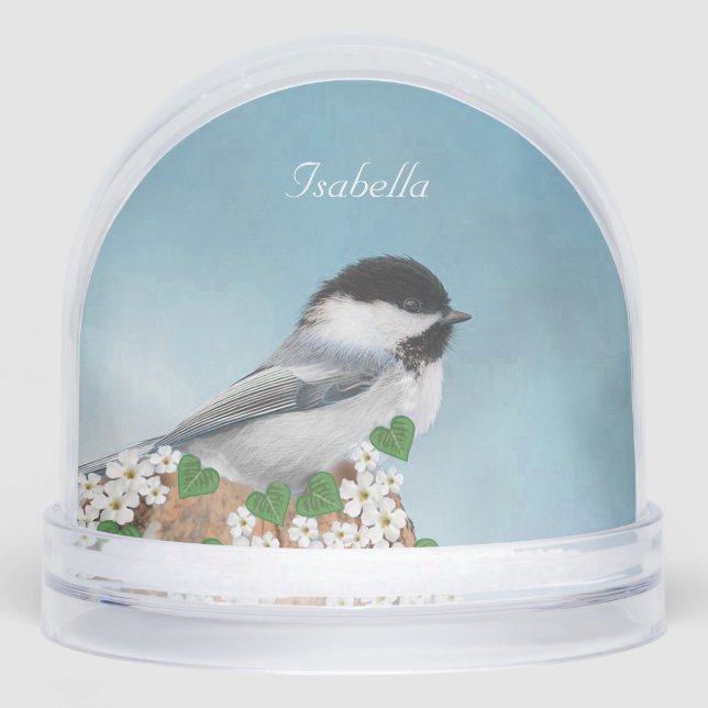 Beautiful Little Bird & Flowers Personalized (Anverso)