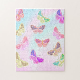 Beautiful Pastel Butterflies Jigsaw Puzzle