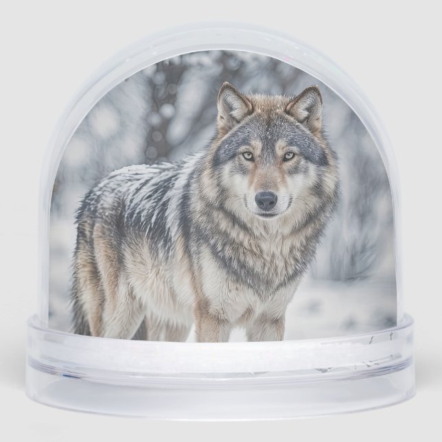 Beautiful Wolf Wildlife Christmas Holiday (Anverso)