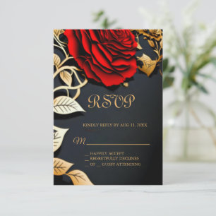 Beauty and the Beast Sweet 16 tarjeta RSVP