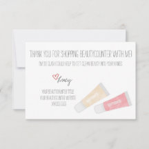 Beautycounter Tarjeta de agradecimiento a los Jell