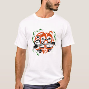 Beaver - Camiseta estilo nativo americano NW Coast