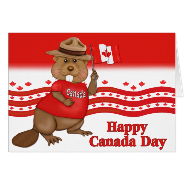 Beaver del Día de Canadá (Anverso (Horizontal))