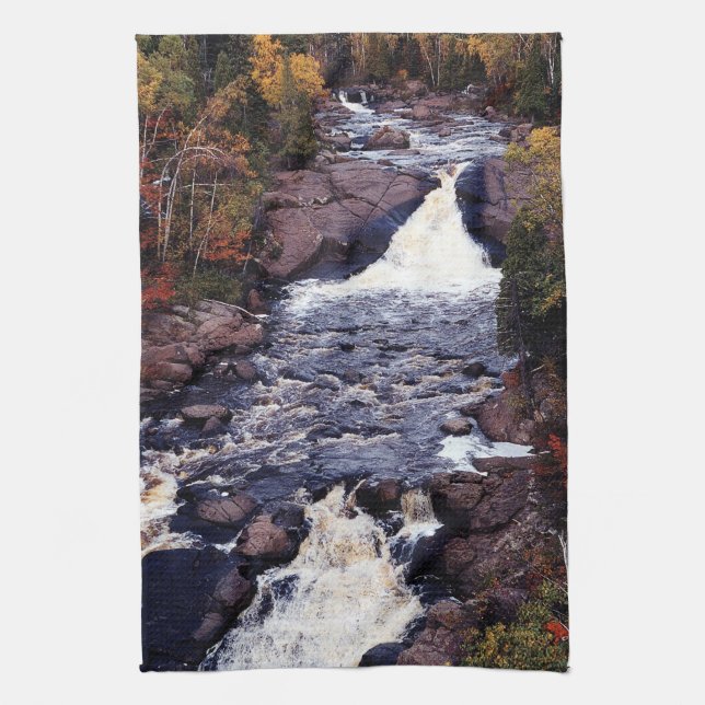 Beaver River Falls toalla de cocina alta (Vertical)