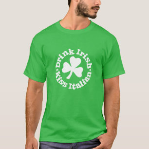 Beba Camiseta Verde del Trébol Irlandés Italiano I