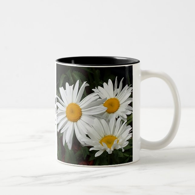 "Beba en taza floral de las vistas hoy" (Derecha)
