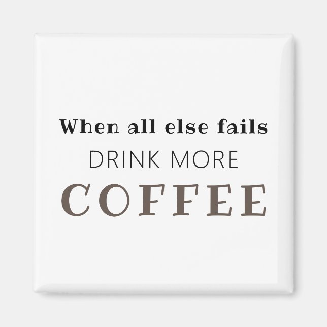 Beba más imán de café (Frente)