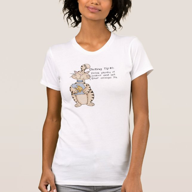 Beba mucha agua... la camiseta de Ladie. (Anverso)