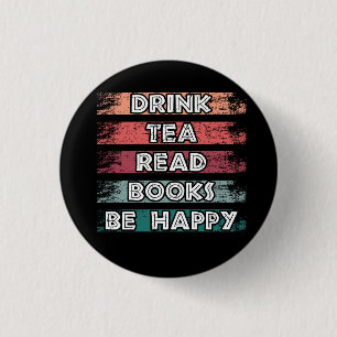 Beba Té Lea Libros Sea Feliz botón
