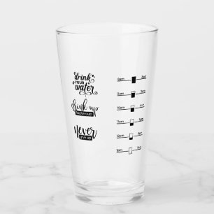 Beba tu tiempo de agua/vidrio de medición