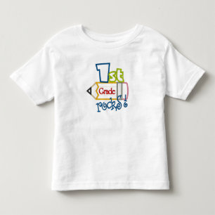 Bebé 1.ª camiseta de grado Rocks
