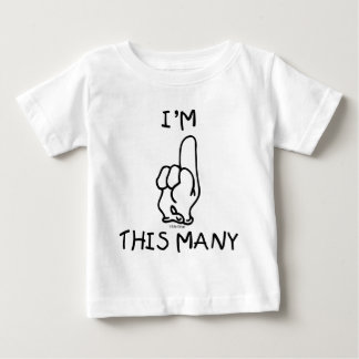 Bebé 1.ᵉʳ cumpleaños de la camiseta