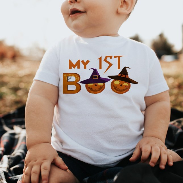 Bebé 1.ᵉʳ Ilustracion de Halloween Camiseta (Subido por el creador)