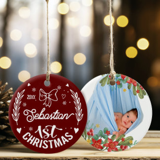 Bebé 1 Navidades Decoración Hogar Ornamento cerámi