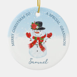 Bebé 1 Navidades Ornamento de Snowman