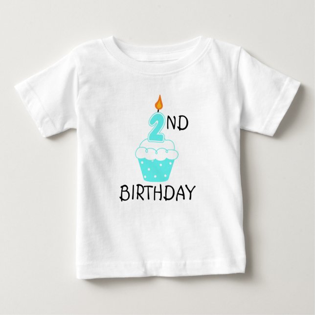 Bebé 2.ª camiseta de cumpleaños para niños (Anverso)