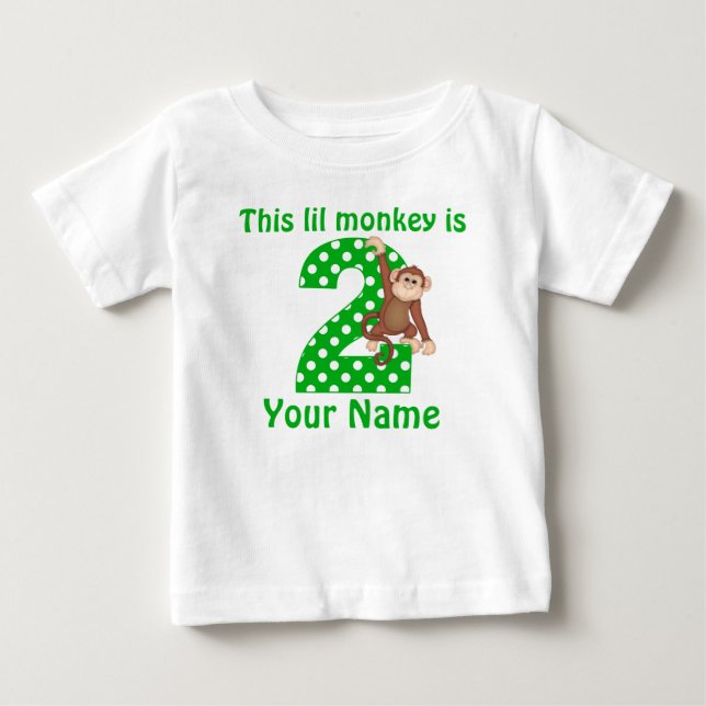 Bebé 2.ª camiseta de mono colgante (Anverso)