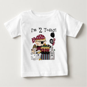 Bebé 2.ª camiseta y regalo pirata de cumpleaños