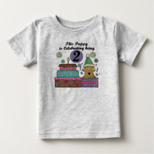 Bebé 2.ª Camiseta y Regalos de Cachorro de Cumpleaños