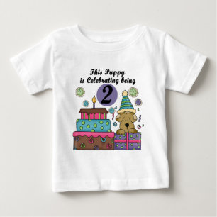 Bebé 2.ª Camiseta y Regalos de Cachorro de Cumpleaños
