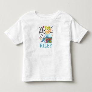 Bebé 2 Letras 2 Camiseta de 2º cumpleaños de diseño de