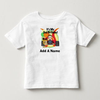 Bebé 2da camiseta personalizada del cumpleaños de las