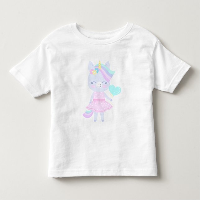 Bebé 3.ª camiseta de cumpleaños con un gracioso unicorn (Anverso)