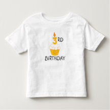 3.ª Camiseta Para Niños De Cumpleaños