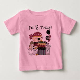 Bebé 3.ª camiseta y regalo pirata de cumpleaños