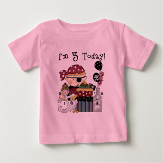 Bebé 3.ª camiseta y regalo pirata de cumpleaños