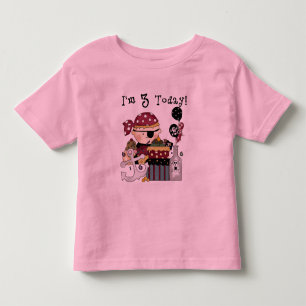 Bebé 3.ª camiseta y regalo pirata de cumpleaños