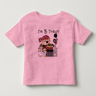 Bebé 3.ª camiseta y regalo pirata de cumpleaños