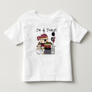 Bebé 4.ª Camiseta y Regalos Piratas de Cumpleaños